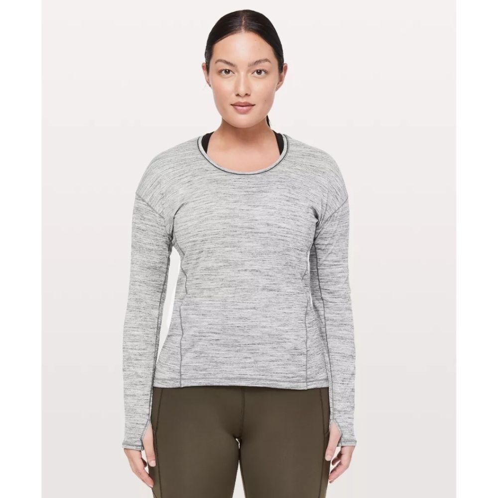 Lululemon Sweat Embrace Top Tiger Space Dye Size 12